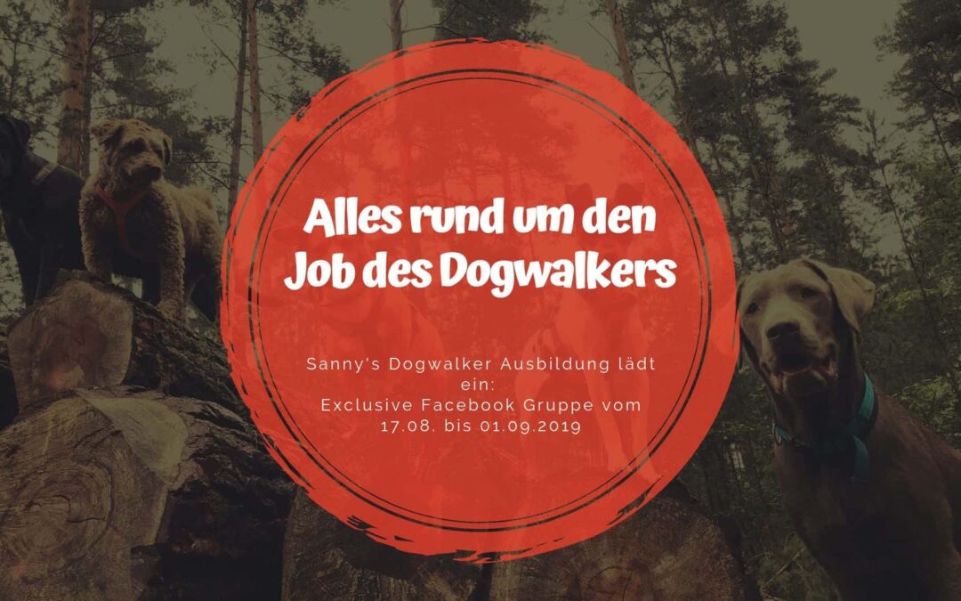 Großes FB-Event „Alles rund um den Job des Dogwalkers“